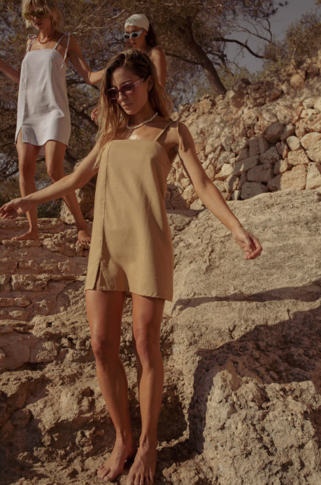 Vestido Algarve Camel