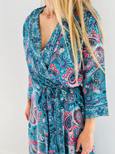 Cargar imagen en el visor de la galería, Kimono Chic Largo azul
