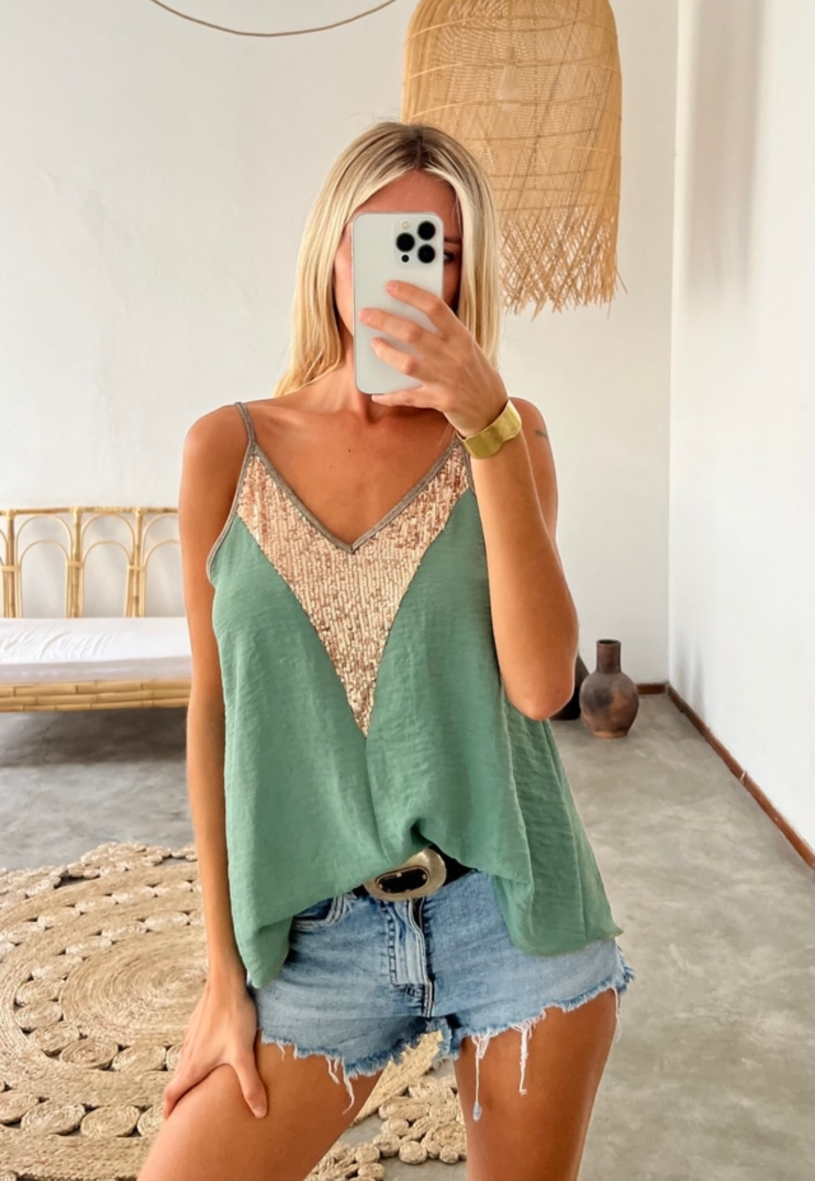 Musculosa Paris Verde